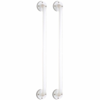 24" Wall Grab Bar - White Powder Coating (Pair)