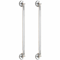 24" Wall Grab Bar - Chrome Knurled (Pair)